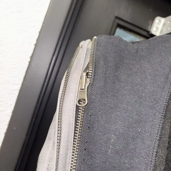 Harley Davidson Jacket Men Coat 2XL Gray Removable Vest Hoodie Embroidered Zip